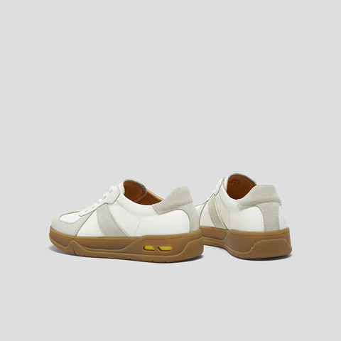 SKAP圣伽步男鞋2025秋季新款德训鞋复古系带厚底舒适男款休闲板鞋