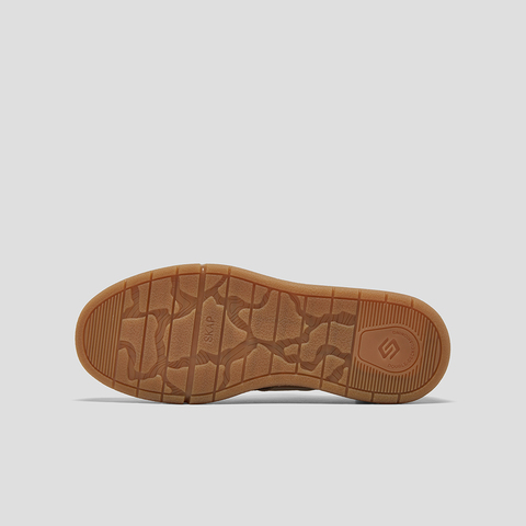 SKAP圣伽步男鞋2025秋季新款德训鞋复古系带厚底舒适男款休闲板鞋