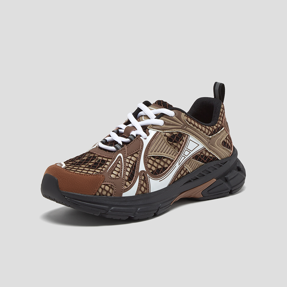 SKAP圣伽步女鞋2025秋季新款旅游潮流厚底系带拼色舒适女款运动鞋