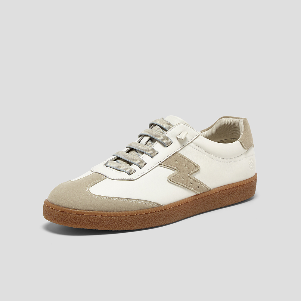 SKAP圣伽步男鞋2025秋季新款德训简约时尚平底舒适松紧带男休闲鞋