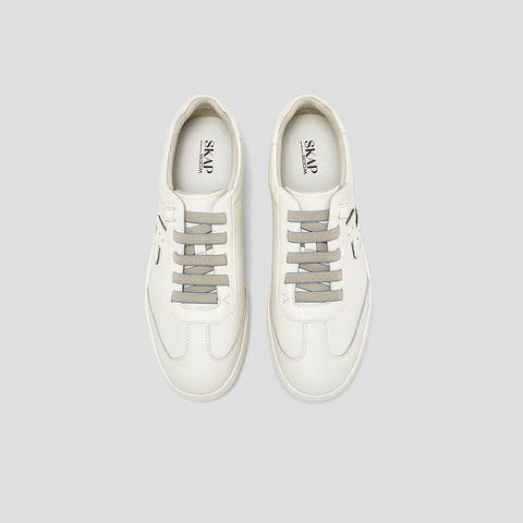 SKAP圣伽步男鞋2025秋季新款德训简约时尚平底舒适松紧带男休闲鞋
