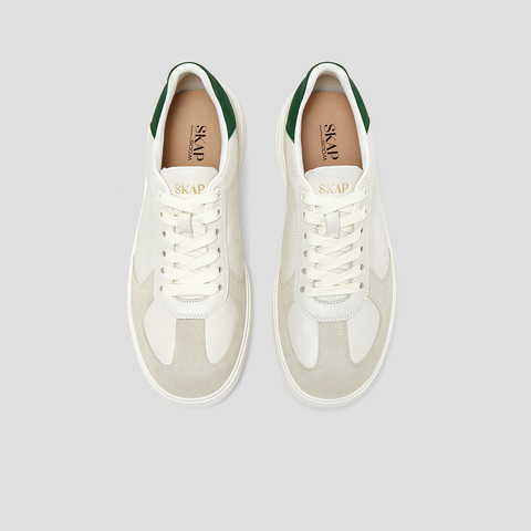 SKAP圣伽步男鞋2025秋季新款德训简约轻质厚底系带日常男款休闲鞋