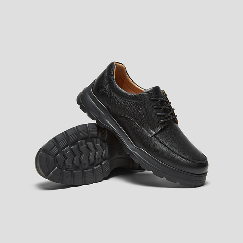 SKAP圣伽步男鞋2025秋季新款通勤日常系带厚底舒适男款休闲皮鞋