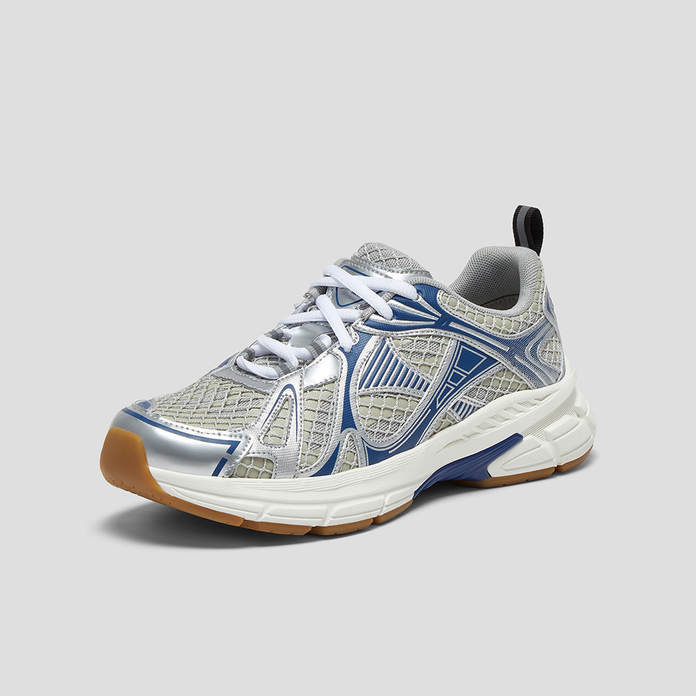 SKAP圣伽步女鞋2025秋季新款旅游潮流厚底系带拼色舒适女款运动鞋