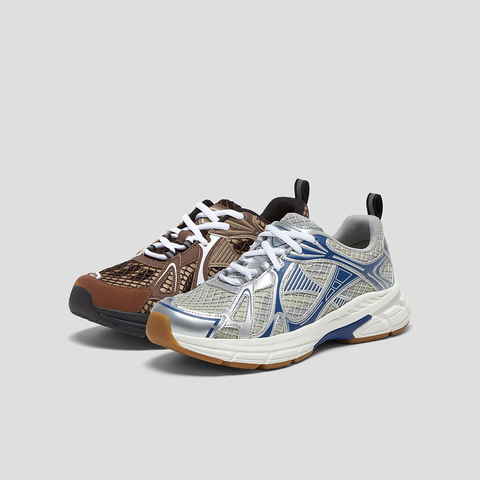 SKAP圣伽步女鞋2025秋季新款旅游潮流厚底系带拼色舒适女款运动鞋