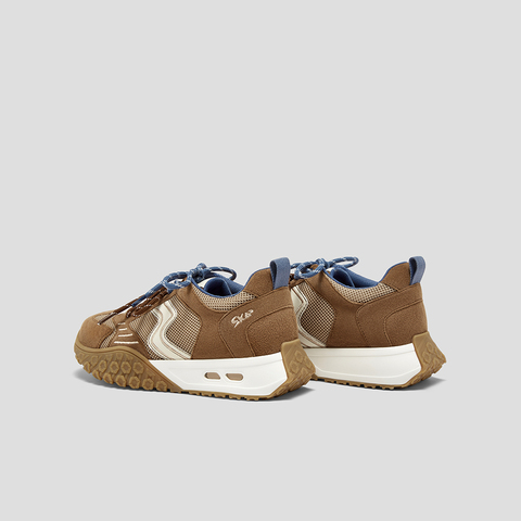 SKAP圣伽步女鞋2025秋季新款阿甘厚底时尚双鞋带舒适女休闲运动鞋