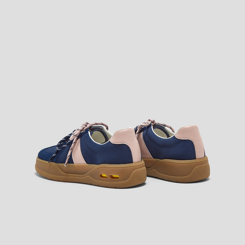 SKAP圣伽步女鞋2025秋季新款德训鞋轻便增高双鞋带复古女士休闲鞋