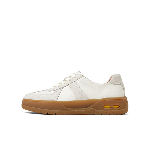 SKAP圣伽步女鞋2025秋季新款德训鞋轻便增高双鞋带复古女士休闲鞋