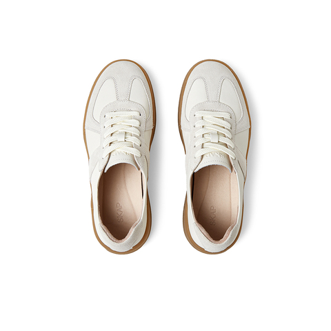 SKAP圣伽步女鞋2025秋季新款德训鞋轻便增高双鞋带复古女士休闲鞋