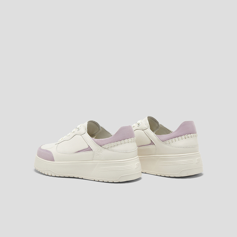 SKAP圣伽步女鞋2025春季新款日常百搭厚底系带女休闲板鞋