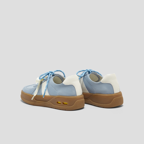 SKAP圣伽步女鞋2025秋季新款德训鞋轻便增高双鞋带复古女士休闲鞋