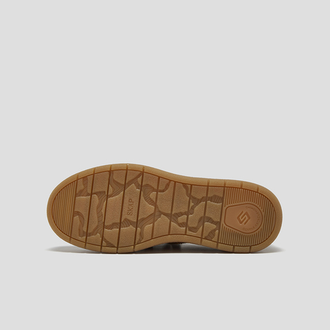 SKAP圣伽步女鞋2025秋季新款德训鞋轻便增高翻盖复古拼接女休闲鞋