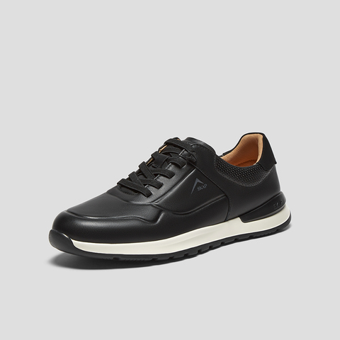 SKAP圣伽步男鞋2025秋季新款运动舒适松紧带潮流透气男士休闲鞋