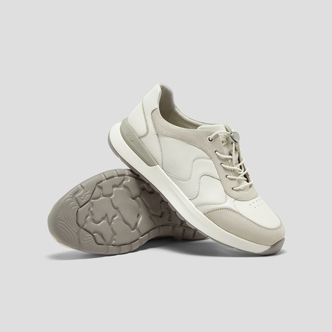 SKAP圣伽步女鞋2025秋季新款舒适单鞋系带简约日常女款休闲运动鞋