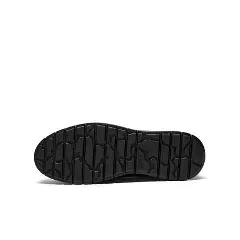 SKAP圣伽步男鞋2025秋季新款通勤复古舒适系带平底男士休闲皮鞋