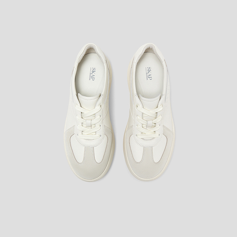 SKAP圣伽步女鞋2025秋季新款休闲鞋增高复古小个子轻便女款德训鞋