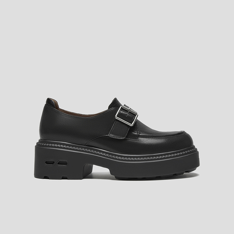 SKAP圣伽步女鞋2025秋季新款乐福厚底通勤气质百搭舒适女款休闲鞋