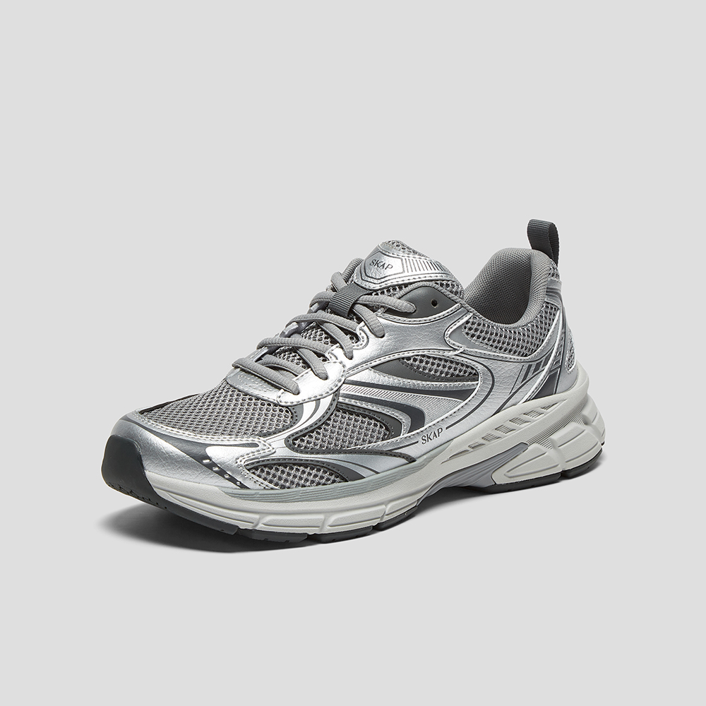 SKAP圣伽步男鞋2025秋季新款休闲网面透气轻便时尚户外男款运动鞋