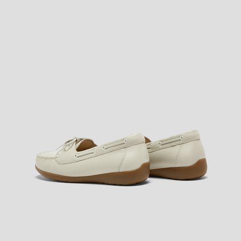 SKAP圣伽步女鞋2025秋季新款休闲乐福通勤蝴蝶结软底复古女豆豆鞋