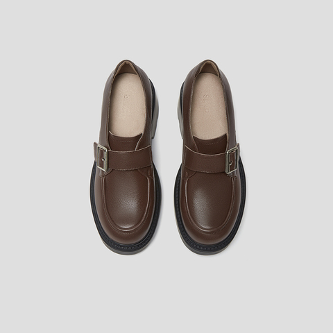 SKAP圣伽步女鞋2025秋季新款乐福厚底通勤气质百搭舒适女款休闲鞋