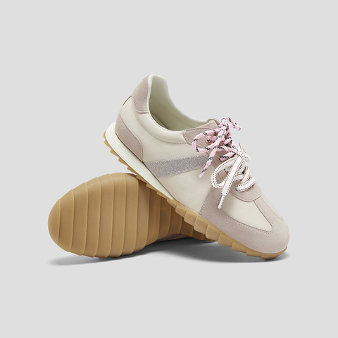 SKAP圣伽步女鞋2025秋季新款德训鞋百搭舒适双鞋带女款运动休闲鞋