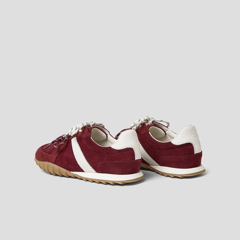 SKAP圣伽步女鞋2025秋季新款德训鞋百搭舒适双鞋带女款运动休闲鞋