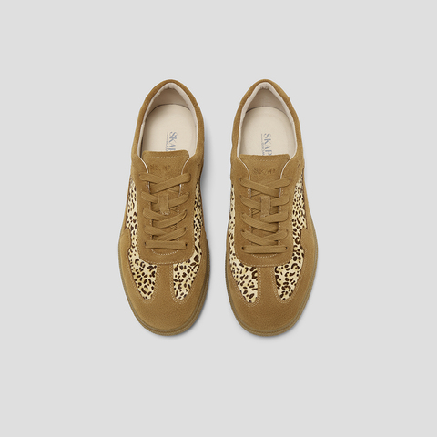 SKAP圣伽步女鞋2025秋季新款德训鞋复古薄底鞋舒适板鞋女款休闲鞋