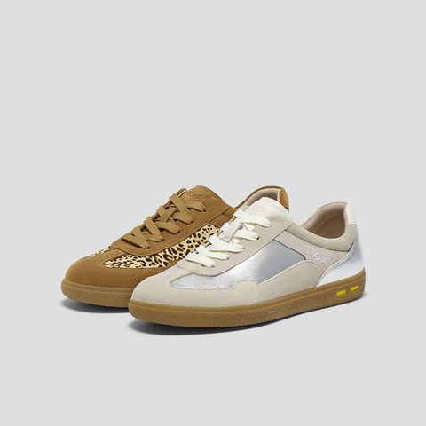 SKAP圣伽步女鞋2025秋季新款德训鞋复古薄底鞋舒适板鞋女款休闲鞋