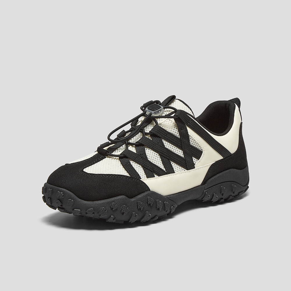 SKAP圣伽步女鞋2025秋季新款休闲拼色运动平底时尚女款芭蕾德训鞋