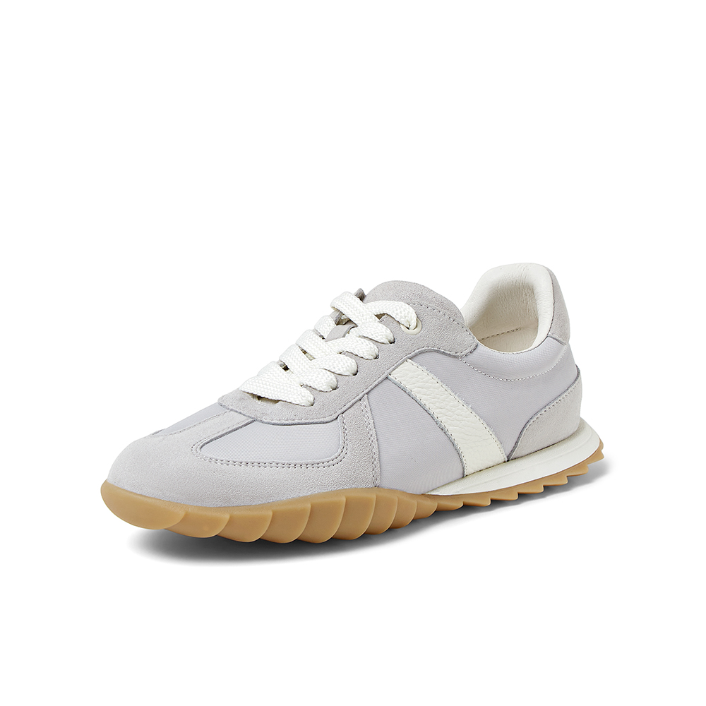 SKAP圣伽步女鞋2025秋季新款德训鞋百搭舒适双鞋带女款运动休闲鞋