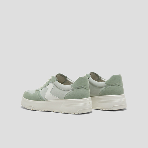 SKAP圣伽步女鞋2025春季新款板鞋时尚简约厚底系带舒适女休闲鞋