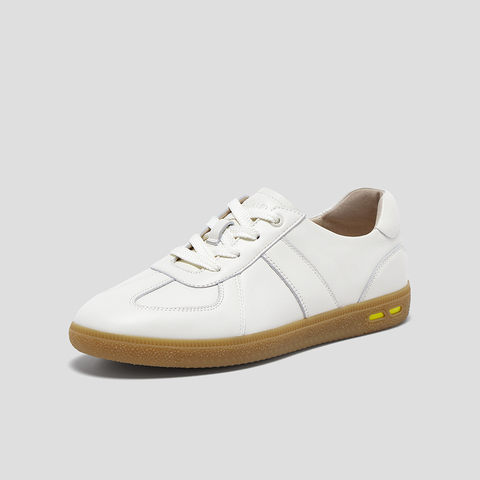 SKAP圣伽步女鞋2025秋季新款德训鞋舒适复古运动鞋薄底女款休闲鞋