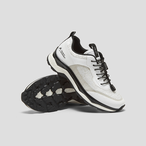 SKAP圣伽步女鞋2025春季新款户外抽绳厚底时尚圆头女款休闲运动鞋