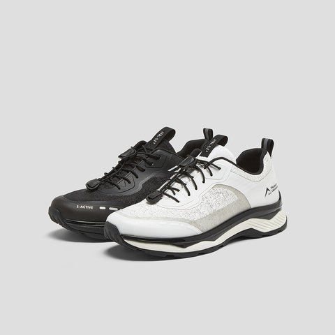 SKAP圣伽步女鞋2025春季新款户外抽绳厚底时尚圆头女款休闲运动鞋