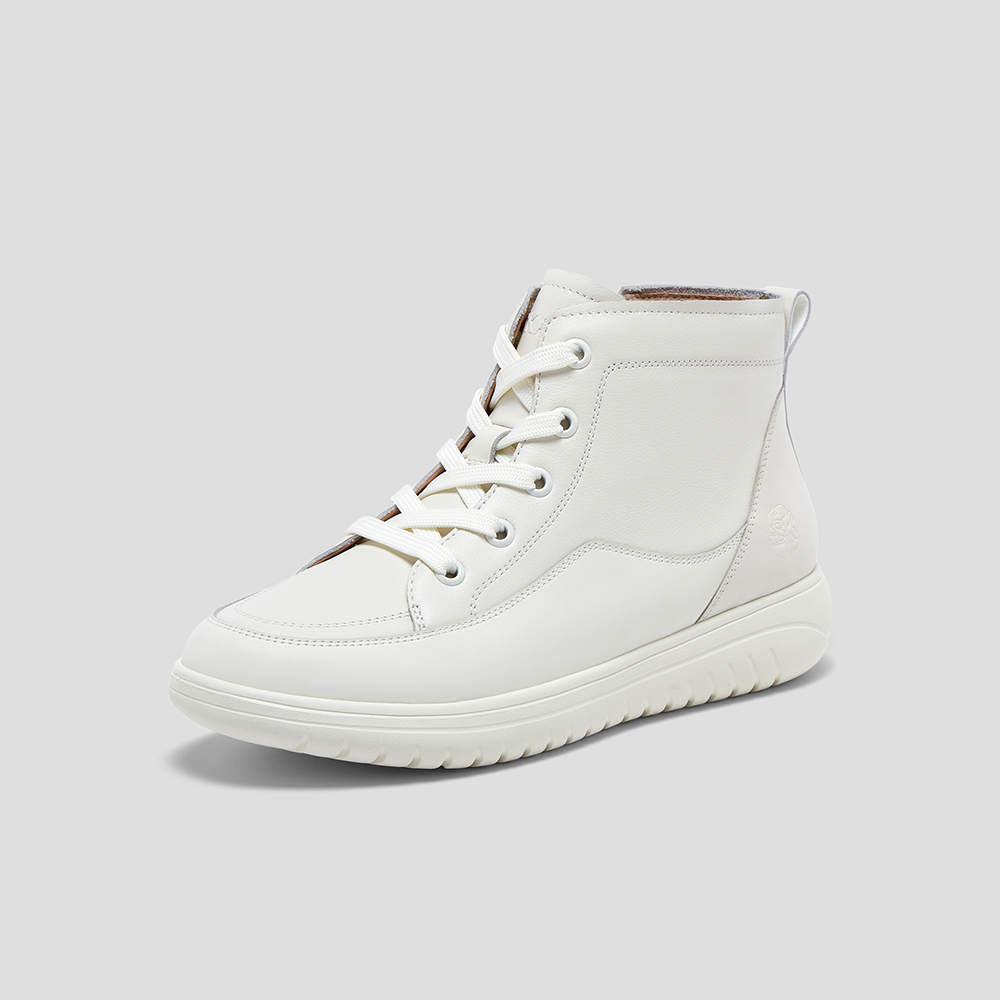 SKAP圣伽步女鞋2025冬季新款时装靴舒适靴子拉链短靴女款休闲靴