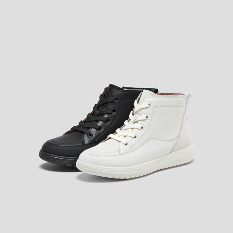 SKAP圣伽步女鞋2025冬季新款时装靴舒适靴子拉链短靴女款休闲靴