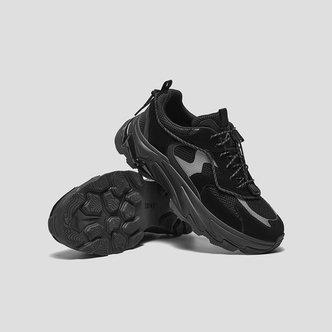 SKAP圣伽步男鞋2025秋季新款运动鞋网布增高透气抓地男款老爹鞋