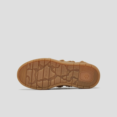 SKAP圣伽步女鞋2025秋季新款毛毛鞋保暖休闲舒适增高女款休闲鞋