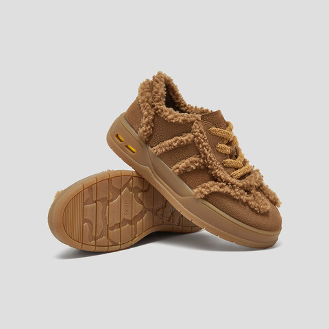 SKAP圣伽步女鞋2025秋季新款毛毛鞋保暖休闲舒适增高女款休闲鞋