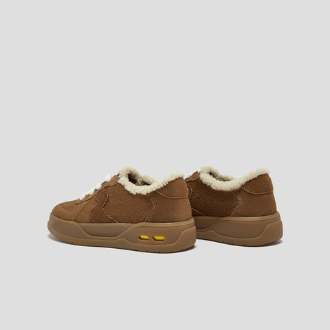 SKAP圣伽步女鞋2025秋季新款毛毛鞋加绒加厚保暖舒适女款休闲鞋