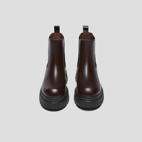 SKAP圣伽步女鞋2025冬季新款切尔西靴复古气质轻便套筒女款休闲靴