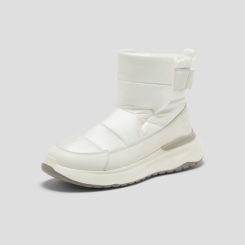 SKAP圣伽步女鞋2025冬季新款雪地靴轻质高帮保暖加绒女款休闲靴