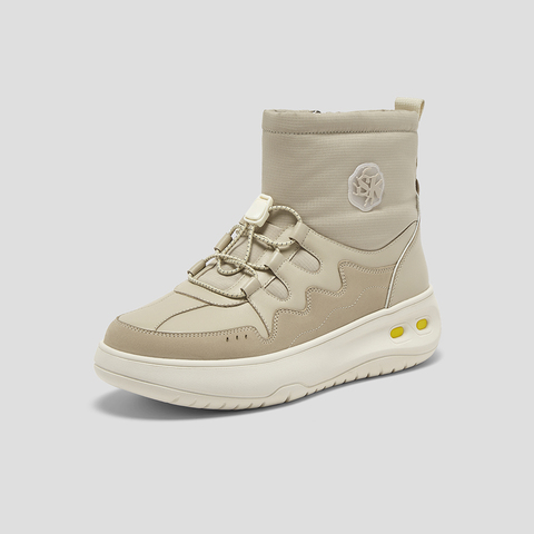 SKAP圣伽步女鞋2025冬季新款雪地靴保暖加厚高帮舒适女款休闲靴