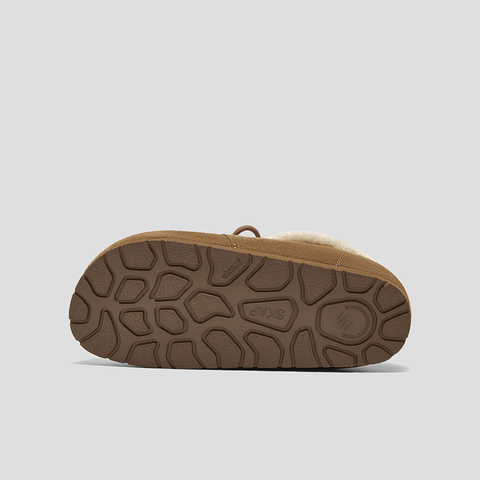 SKAP圣伽步女鞋2025秋季新款勃肯鞋舒适保暖毛毛鞋加绒女款休闲鞋