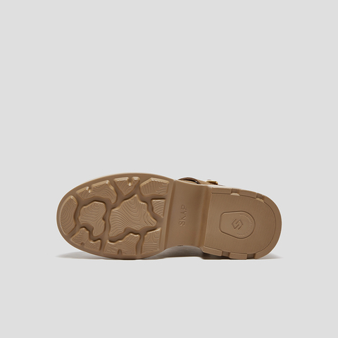 SKAP圣伽步女鞋2025冬季新款休闲短靴保暖复古绑带舒适女款雪地靴