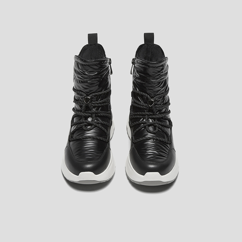 SKAP圣伽步女鞋2025冬季新款休闲短靴羽绒保暖高帮轻便女款雪地靴