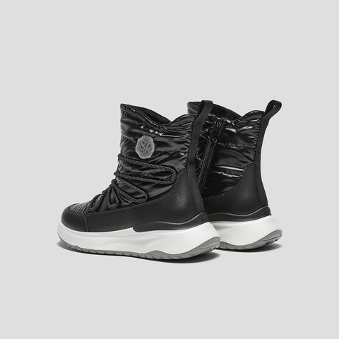 SKAP圣伽步女鞋2025冬季新款休闲短靴羽绒保暖高帮轻便女款雪地靴