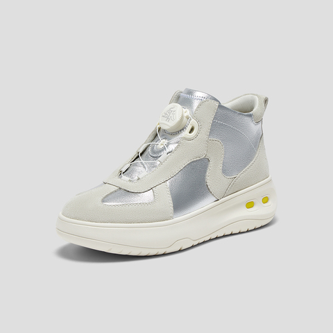 SKAP圣伽步女鞋2025冬季新款短靴增高户外便携复古旋钮女款休闲靴