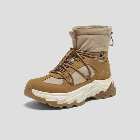 SKAP圣伽步女鞋2025冬季新款休闲雪地靴增高加绒加厚女款户外靴