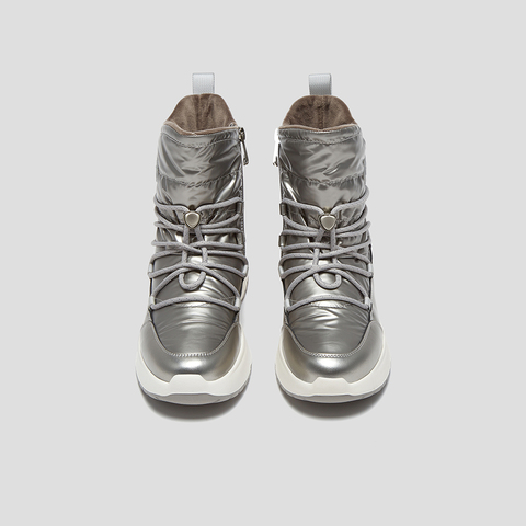 SKAP圣伽步女鞋2025冬季新款休闲短靴羽绒保暖高帮轻便女款雪地靴